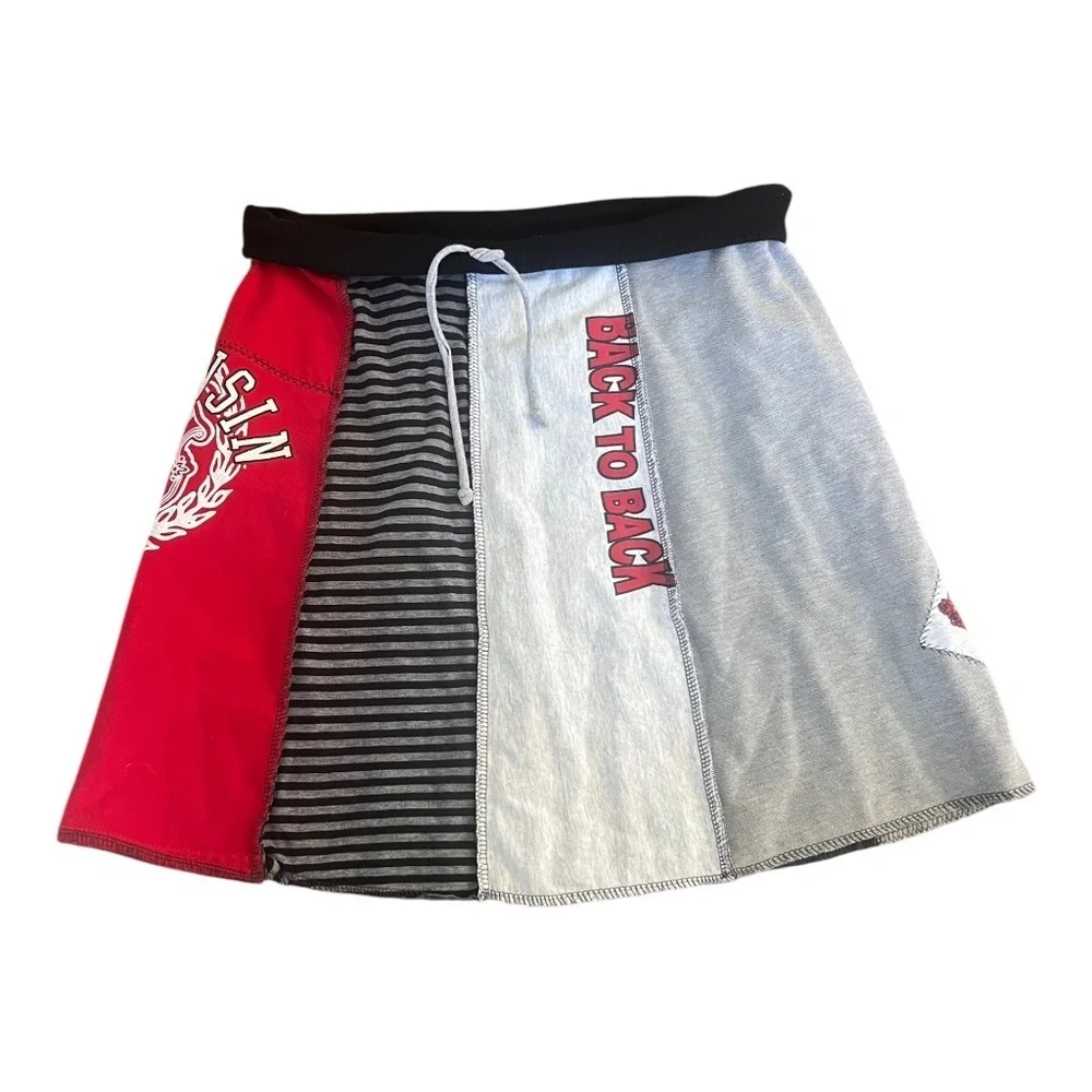 Upcycled, Handmade University of Wisconsin Skirt - Picture 1 of 4